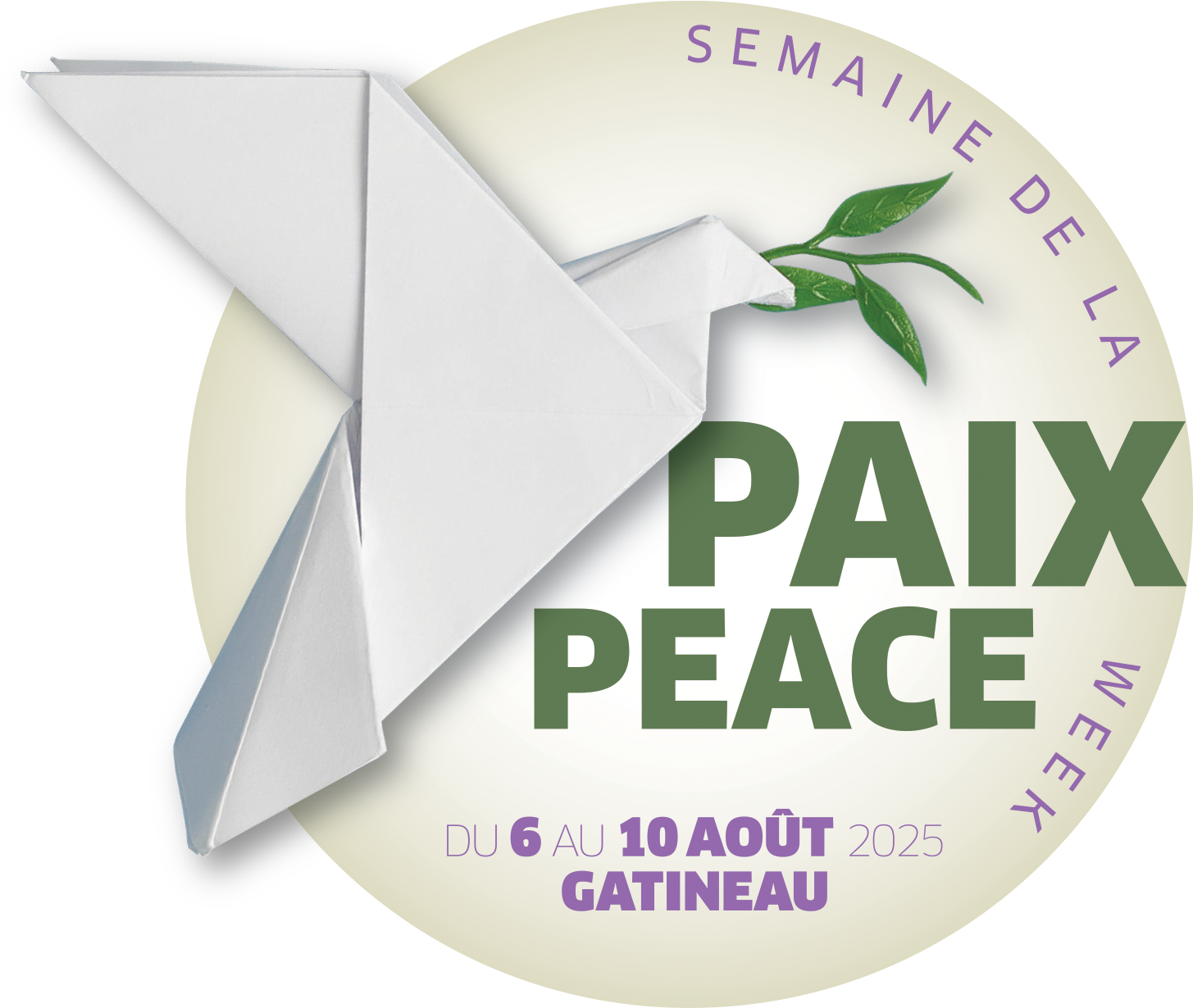 Logo Semaine de la Paix à Gatineau - Peace Week